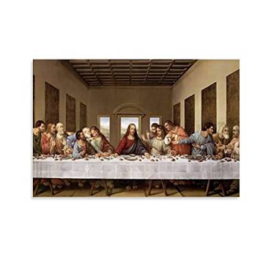 Jesus's Last Supper Poster, dekoratives Gemälde, Leinwand, Wandposter und Kunstdruck, modernes Familienschlafzimmer-Dekor, Poster, 20 x 30 cm von HAPPOW