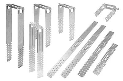 HEXIM Direktabhänger 75-250mm für CD 60/27 & Holzlattung Trockenbau Rigips Deckenabhänger (50 Stück, 200mm) 20cm Deckenabhänger Trockenbau von HEXIM