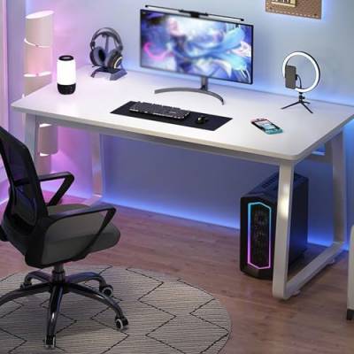 HJYryhyfddply Gaming Tisch, Kompakter Einfacher Laptop Büro Arbeitszimmer, Schreibtisch Arbeitsplatz Esszimmer Gaming-Schreibtisch for Zuhause Büro Schlafzimmer (Color : B, Size : 80cm/31.5'') von HJYryhyfddply