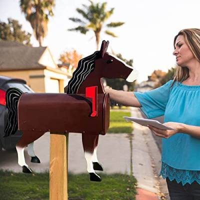 Einzigartiger Briefkasten für Pferde, Kuh, Huhn, lustige Tiere, individuelles Wetter, Briefkasten-Skulpturen, kreatives personalisiertes Design von HMRigbly