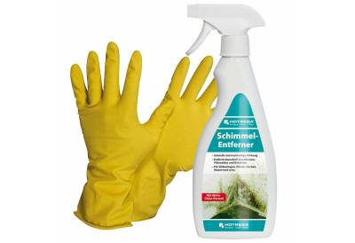 HOTREGA® Schimmel Entferner 500 ml SET + NITRAS Handschuhe Gr. 10 Schimmelentferner von HOTREGA®