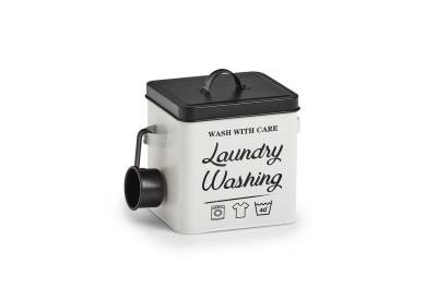 HTI-Living Aufbewahrungsbox Waschpulver-Box, Metall Laundry" (Stück, 1 St., 1 Box mit Dosierlöffel), Waschmittelbox" von HTI-Living