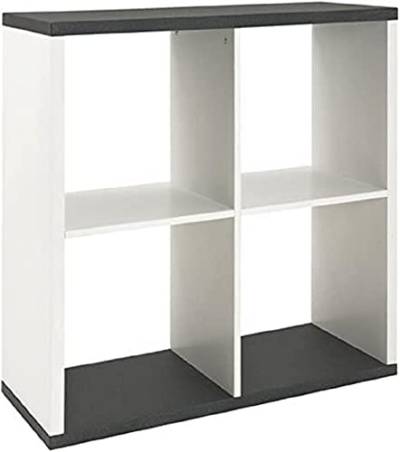 HAKU Möbel Regal, MDF, granitoptik-weiß, B 80 x T 30 x H 86 cm von HAKU