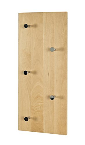 Wandgarderobe Bergen 5 Buche massiv von HAKU Möbel