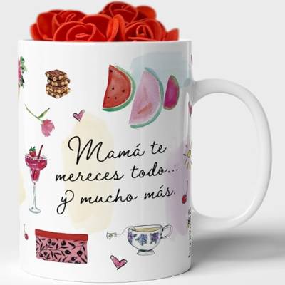 HappyMots Hochwertige Keramiktasse Muttertagstassen | Mikrowellen- und spülmaschinengeeignet | Lustige Tassen | Muttertagsgeschenk von HappyMots