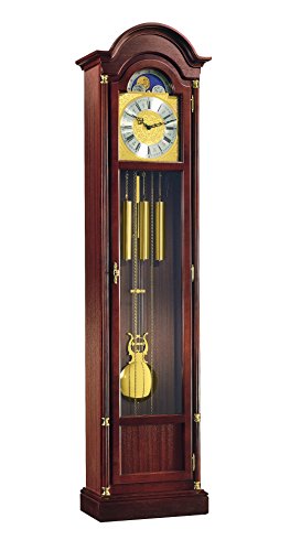 Hermle Standuhr, Holz, Braun, 195cm x 49cm x 25cm von Hermle