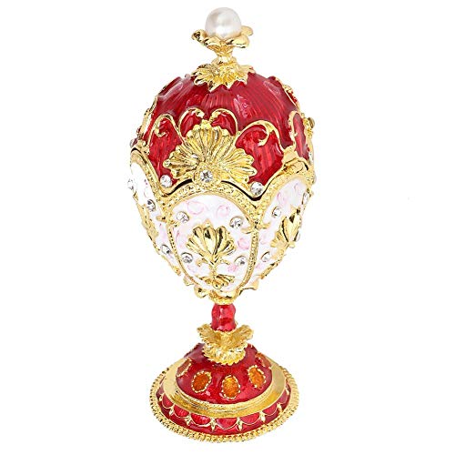Schmuck Veranstalter Ei Sammler emaillierte Osterei Vintage Faberge Stil Diamante Trinket Box Dekoration Geschenk von Hilitand