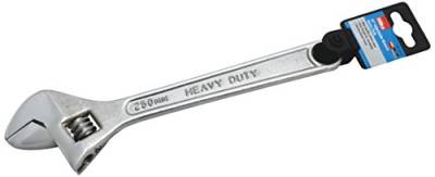 Hilka Tools 18010100 Heavy Duty Verstellbarer Einmaulschlüssel, silber, 25,4 cm, 250 mm von Hilka