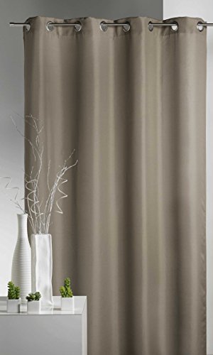 Homemaison Vorhang, Schaumreiniger Polyester, Taupe, 240 x 260 cm von Homemaison