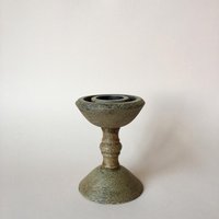 Antiker Kerzenhalter Aus Holz Groß/Geschnitztes von HouseOfVintFurniture