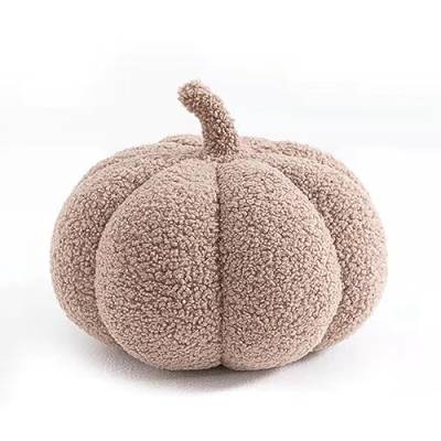 Kürbis Kissen, Kürbis Kissen Halloween, Kürbis Deko, Kürbis Überwurfkissen, Halloween Deko, Halloween Kissen, Gefüllte Spielzeuge Home Decoration, Sofa Dekoration, Leichter Kaffee, 30cm von Hovoto