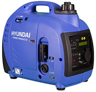 Hyundai HY-HY1000SI-PRO Benzingenerator für Wechselrichter, Blau und Schwarz, Medium von Hyundai