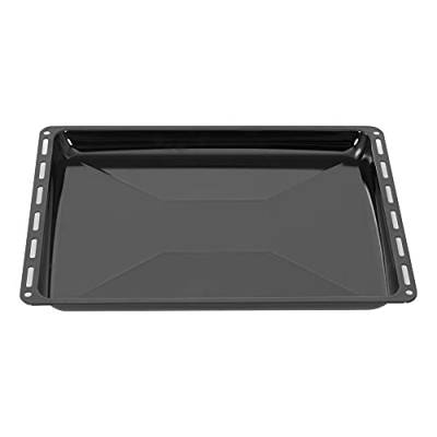 ICQN Backblech 445 x 375 x 25 mm, Passend für Whirlpool, Ignis, Bauknecht, Indesit, Algor, Neckermann, Lloyds, Emailliert Fettpfanne für Backofen, Kratzfest, 44,5 x 37,5 cm von ICQN