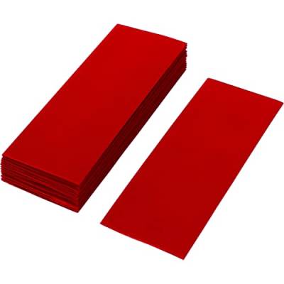 ISOLATECH 50 Stk PVC Schrumpfschlauch geschnittene 72mm Stücke rot ohne Kleber Flachmaß 30mm (Ø19,1mm) Schrumpfverhältnis 2:1 zum Isolieren von 18650 Akku Batterien unbeschriftet (Ø19,1mm 72mm) von ISOLATECH