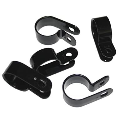 Lumonic Kabelclip Set 100x P-Clip I Perfekt geeignet für Kabel mit 12mm Durchmesser 1/2" I Auch als: Kabelschelle, Kabelfixierung und Chassisklemmen e von Lumonic