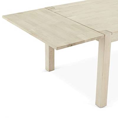 Ibbe Design Ansteckplatte Tischplatte für Texas Ausziehbar Esstisch Natur Massiv Seifen-Finish Eiche Holz Esszimmer Tisch, L50x B100x H2,5 cm von Ibbe Design