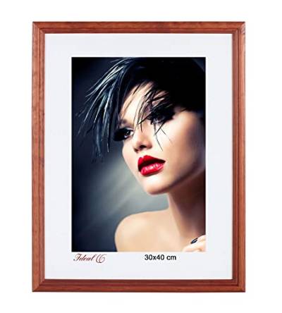 IDEAL TREND Artos Holz Bilderrahmen Acrylglas Plexi Lifestyle Foto Rahmen Collage Wanddeko Poster: Farbe: Braun | Format: 30x40 von IDEAL TREND