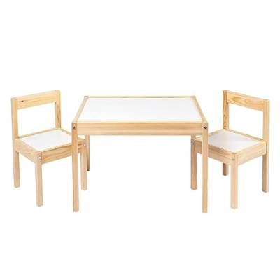 Ikea LATT-Kindertisch mit 2 Stühlen, weiß, Kiefer, beige, Table with 2 Chairs von Ikea