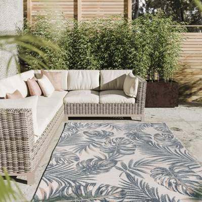 Interiyou Outdoor Teppich Florenz - 120x170 cm Multicolor - Wetterfest & UV-beständig für Balkon, Terrasse und Garten - Flachgewebe Aussenteppich von Interiyou