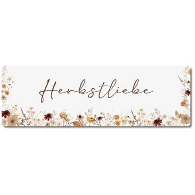 Interluxe Schild Metallschild - Herbstliebe - Herbst Herbstschild Herbstdeko Skandi Landhaus modern von Interluxe