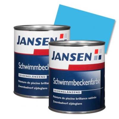 2 x Jansen Schwimmbeckenfarbe manganblau 2,5l von Jansen