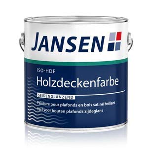 Jansen ISO-HDF Holzdeckenfarbe matt weiß 2,5l Grund und Deckanstrich von Jansen