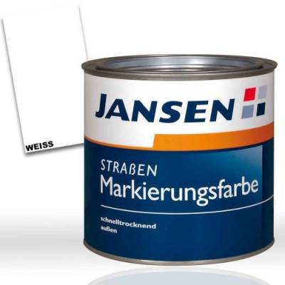 Jansen Straßenmarkierungsfarbe mit Bast-Zulassung weiß 15kg von Jansen