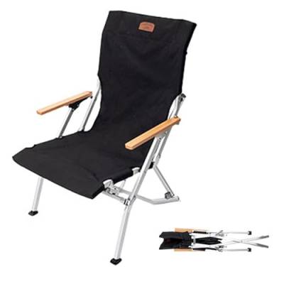 Jemora Outdoor Camping Klappstuhl Wandern Angeln Oxford Stoff Stuhl Tragbarer Stuhl mit Rückenlehne Garten Ruhe Stuhl Freizeit Rückenlehne Stuhl von Jemora