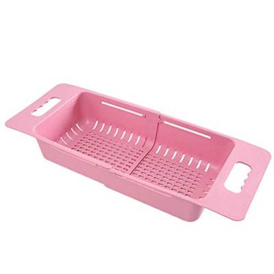 Jjoer Reissieb Durchschlag Sieb Kleine Sieb Waschbecken Korb Sieb Küchensieb Küche Gadgets Für Kochen Pink,One Size von Jjoer