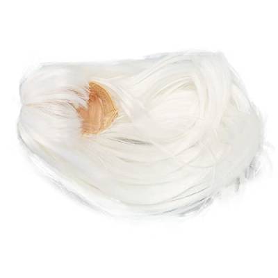 Puppenhaar-Perücke, Flexibles Schneiden, DIY-Puppenperücke, Glattes Haar für Puppen-Anziehsachen (Weiß) von Jopwkuin
