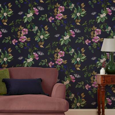 Vliestapete Wakerly Woodland Floral von Joules