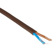 KABELEXPRESS Schlauchleitung Kabelquerschnitt: 0,75 mm², Polyvinylchlorid (PVC)/Kupfer - braun von KABELEXPRESS