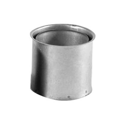 Kamino Flam Wandfutter doppelt in Silber, für Ofenrohre mit der Stärke 0,6 mm, Doppelwandfutter aus feueraluminiertem Stahl, geprüft nach Norm EN 1856-2, Durchmesser: ca. 120 mm von Kamino-Flam