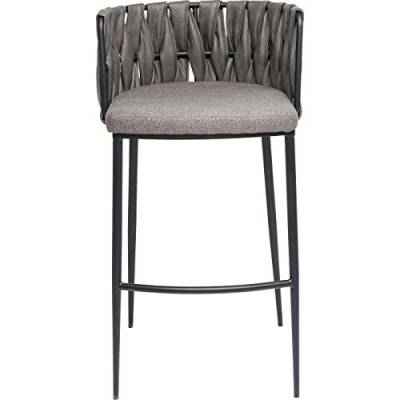 Kare Design Barhocker Cheerio, eleganter Hocker für Bartresen, minimalistischer Barstuhl in dezentem Grau, (HxBxT) 100 x 54 x 52 cm von Kare