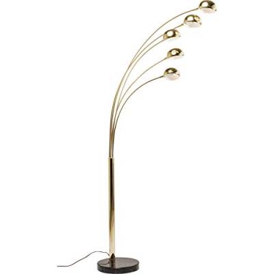 Kare Design Stehleuchte Five Fingers Brass, Wohnzimmer, Leuchte, Lampe, Gold, 215x85x108cm von Kare