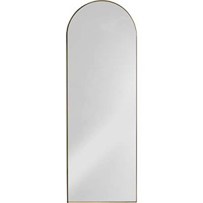 Kare Design Wandspiegel Daisy, messing beschichtet, Spiegel, Wandmontage vertikal, handgearbeitet, stehend verwendbar vertikal, Stahlrahmen, 165x55x3 cm (H/B/T) von Kare