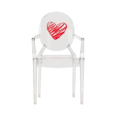 Kartell Loulou Ghost Kinderstuhl, Polykarbonat, transparent, 37 x 40 x 63 cm von Kartell