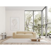 Sofa 4-Sitzer - Strukturstoff - Beige - POGNI von Maison Céphy von Maison Céphy