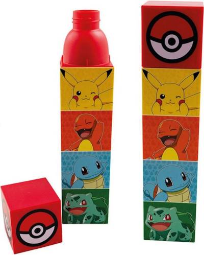 Kids Euroswan Trinkflasche Pokemon Quadratische Trinkflasche von Kids Euroswan