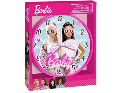 Kids Euroswan Wanduhr Barbie Wanduhr für Kinder Durchmesser 25 cm von Kids Euroswan