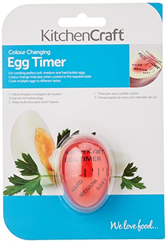 KitchenCraft Eieruhr mit Wechselnden Farben und Hitzeempfindlicher Technologie von KitchenCraft