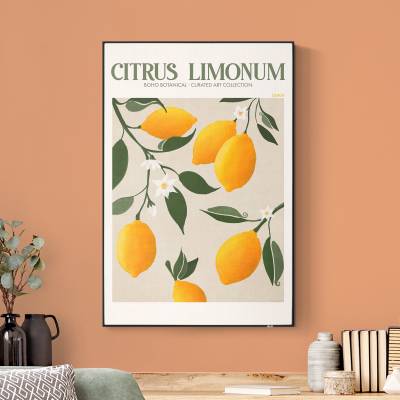 Akustik-Wechselbild Citrus Limonum von Klebefieber