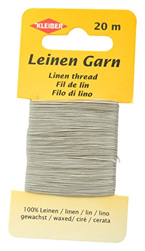 Kleiber 11,8 x 6,2 x 0,4 cm Leinen-Garn, hellgrau von Kleiber