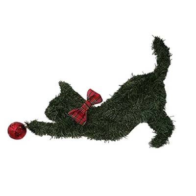 Kolylong® Katze Hund Kranz Weihnachtskranz Türkranz für Haustür Thanksgiving Erntedankfest Party Dekor Weihnachts Kranz Kits Girlande Türkranz für Weihnachten Indoor Outdoor Decor von Koly-Hundebett