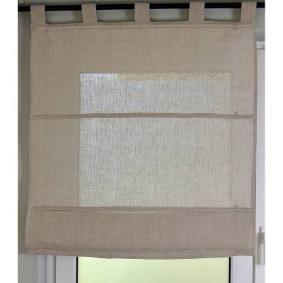 Kutti Raffrollo Metis II Beige Natur Design 80x140 cm (BxH) Leinen von Kutti