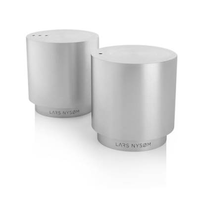 LARS NYSØM Salz und Pfefferstreuer-Set | Edelstahl Salzstreuer, Minimalistisches Design Gewürzstreuer, leicht nachfüllbar (Stainless Steel) von LARS NYSØM