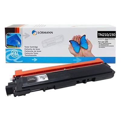 1x LOSMANN Toner Kompatibel für Brother TN-230BK TN230BK Schwarz für DCP-9010 DCP-9010 CN HL-3000 Series HL-3040 HL-3045 HL-3070 HL-3070 CW HL-3075 CW MFC-9120 CN MFC-9125 CN MFC-9320 CW MFC-9325 CW von LOSMANN