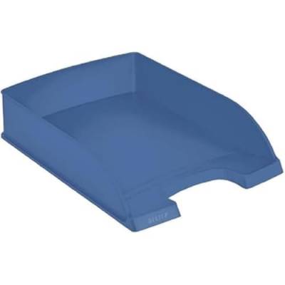 Leitz Briefablage A4, 5er Pack, 100 % recyclebar, stapelbare Ablagefächer, klimakompensiert, Blauer Engel, Recycle-Sortiment, Blau, 52275030 von Leitz