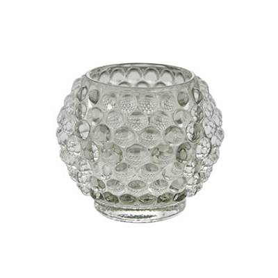 Windlicht Teelichthalter Kerzenglas 'Doria' pudergrün Glas Retro Vintage Scandi Lene Bjerre von Lene Bjerre