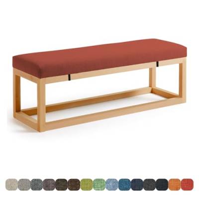 Lsjoaw Bankauflage Bankkissen Sitzauflage Sitzkissen Bank 80X35X3CM Stuhlkissen Bankpolster Schaukel mit abnehmbarem Bezug für Fensterbank Outdoor Gartenmöbel Terrasse Drinnen Sitz,Crimson von Lsjoaw